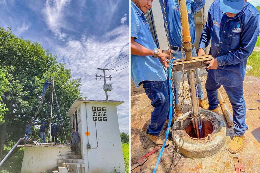 CAPAZ restablece servicio de agua potable a 2500 habitantes en Barrio Nuevo