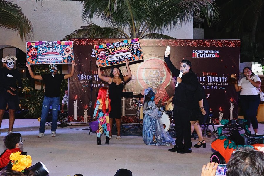 Premiación del Concurso Infantil de Disfraces del Festival de Día de Muertos 2026 en Plaza Ixtapa