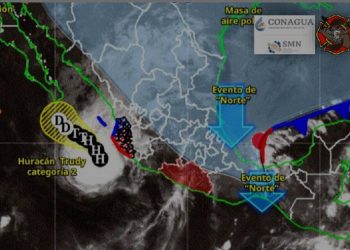 Cielo nublado y pronóstico de lluvias en Guerrero por el frente frío número 2 y vigilancia de zona de baja presión en el Pacífico